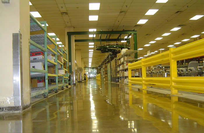 industrial concrete floor polishing